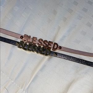 Two BLESSED bracelets - adjustable